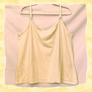 Avenue Creamy Yellow Camisole 23" p2p 26" length